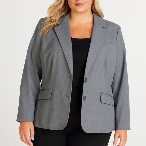 New York & Company Jackets & Blazers - New York & Company Gray Blazer 16/18